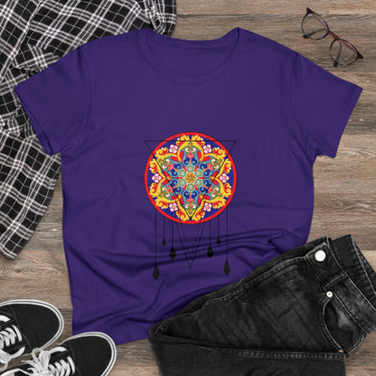 Meditation T-Shirts, Yoga Graphic Tees, Mindfulness Apparel, Zen T-Shirts, Spiritual Shirts, Chakra Tees, Womens T-Shirt Purple