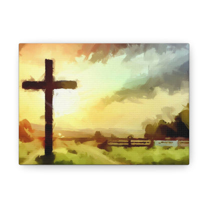 Christian wall art, Cross wall art, Farm art, Canvas Gallery Wraps - SaviTraviDesigns