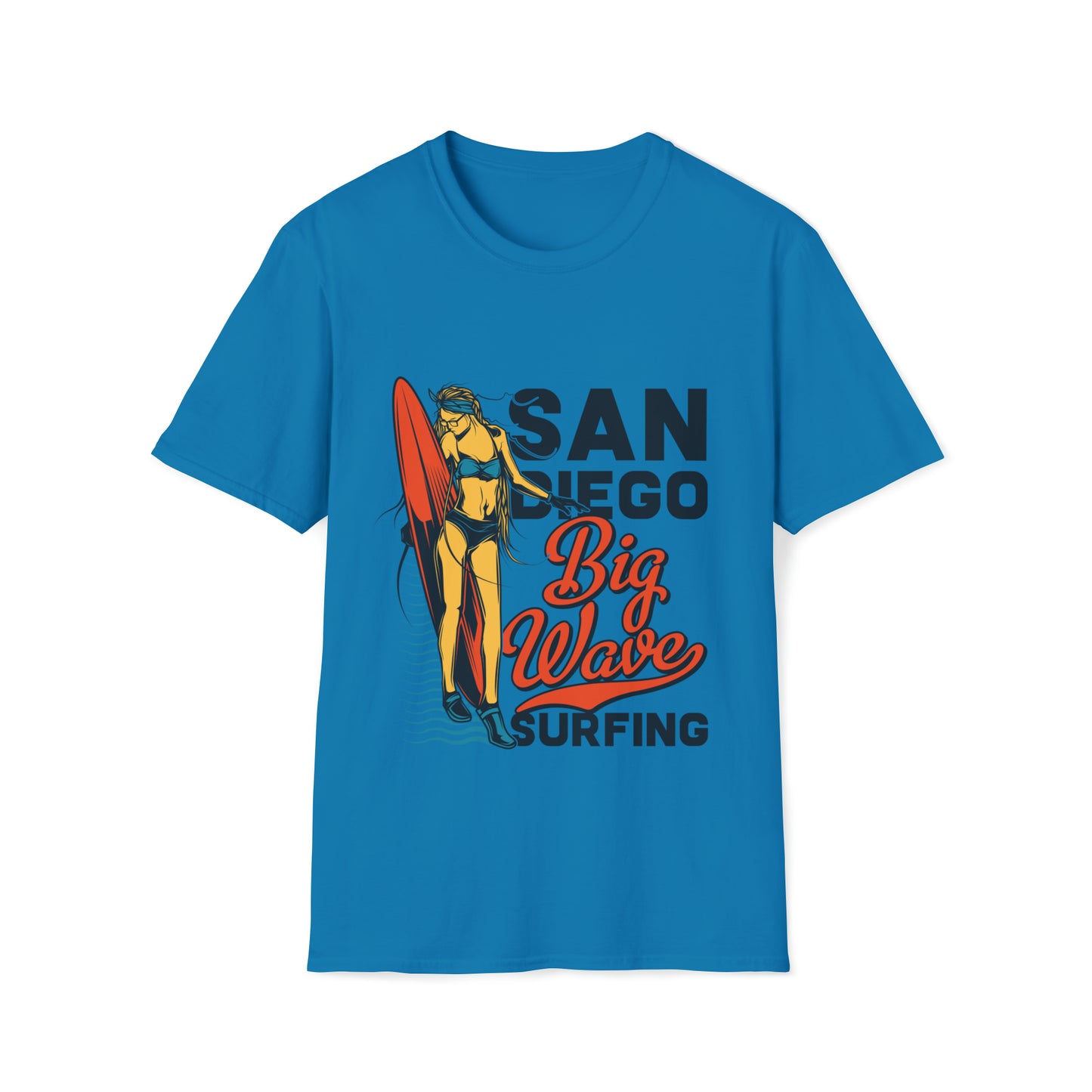 San Diego Big Wave Surfing, Beachwear Graphics, Tropical T-Shirt Designs, Ocean-Inspired Shirts, Surfing Graphics, Sun and Sand Apparel, Summer Wardrobe Essentials - SaviTraviDesigns