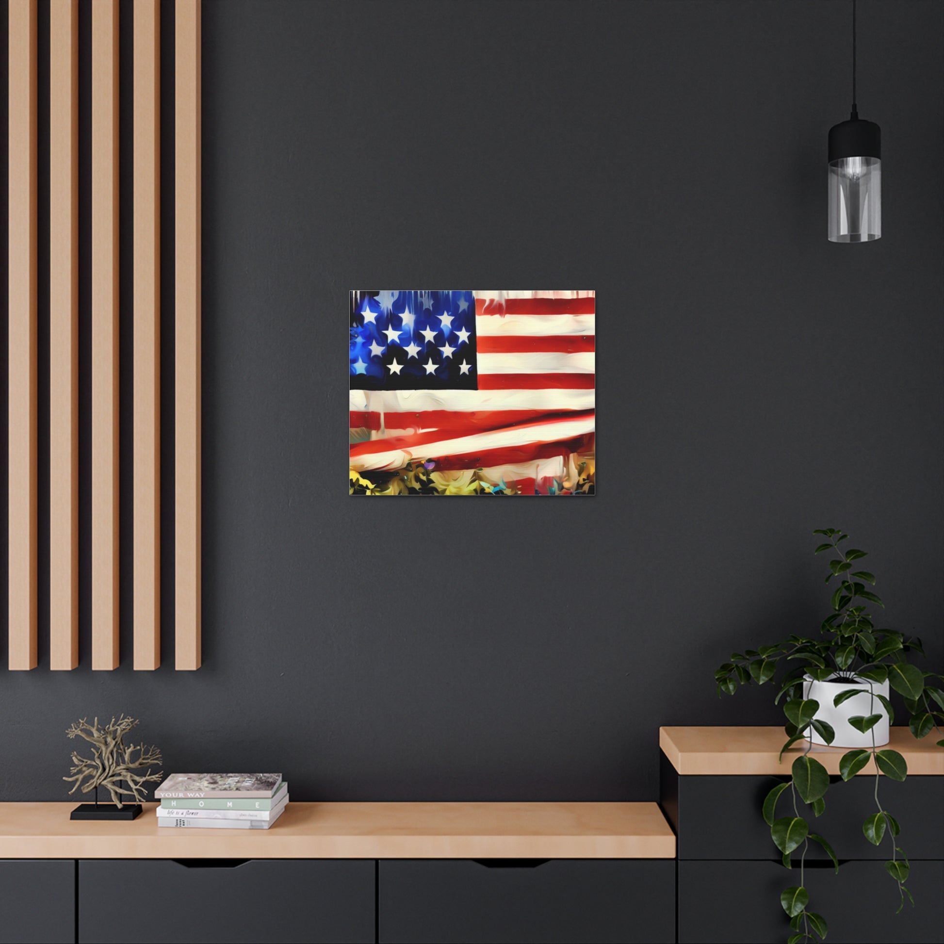 American Flag wall art, Flag wall art, Canvas Gallery Wraps - SaviTraviDesigns