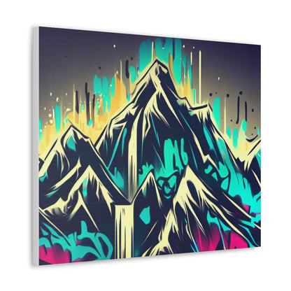 Blue Mountain, Graffiti-inspired home decor, Modern street art prints, Graffiti wall art, Street art canvas art, Graffiti artist prints - SaviTraviDesigns