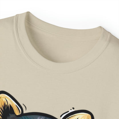 Raccoon Shirt, Graffiti Print Shirt, Unisex Ultra Cotton Tee, Golden Raccoon - SaviTraviDesigns