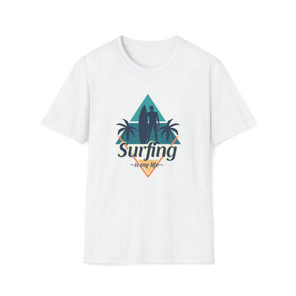 Surfing Is My Life |Beach Lifestyle Shirts | Summer Vibe Apparel White