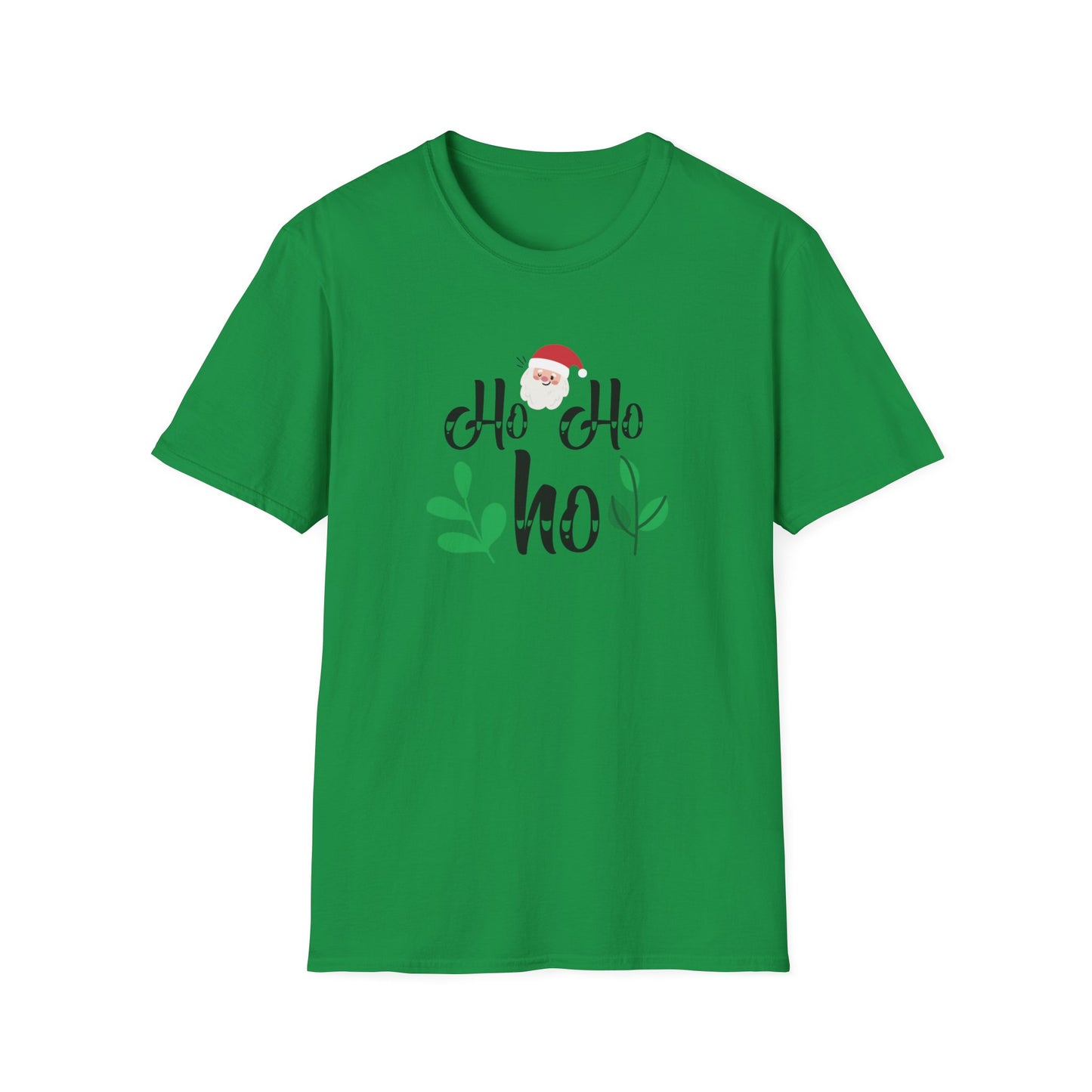 Ho Ho Ho Holiday Graphic T Shirt Irish Green