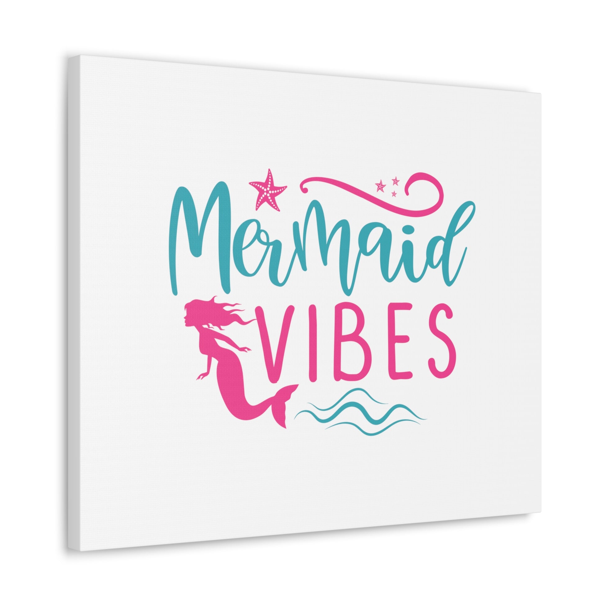 Mermaid Vibes, Mermaid Wall Art, Coastal Mermaid Decor, Beach House Mermaid Signs, Nautical Mermaid Decor, Mermaid Nursery Wall Decor - SaviTraviDesigns