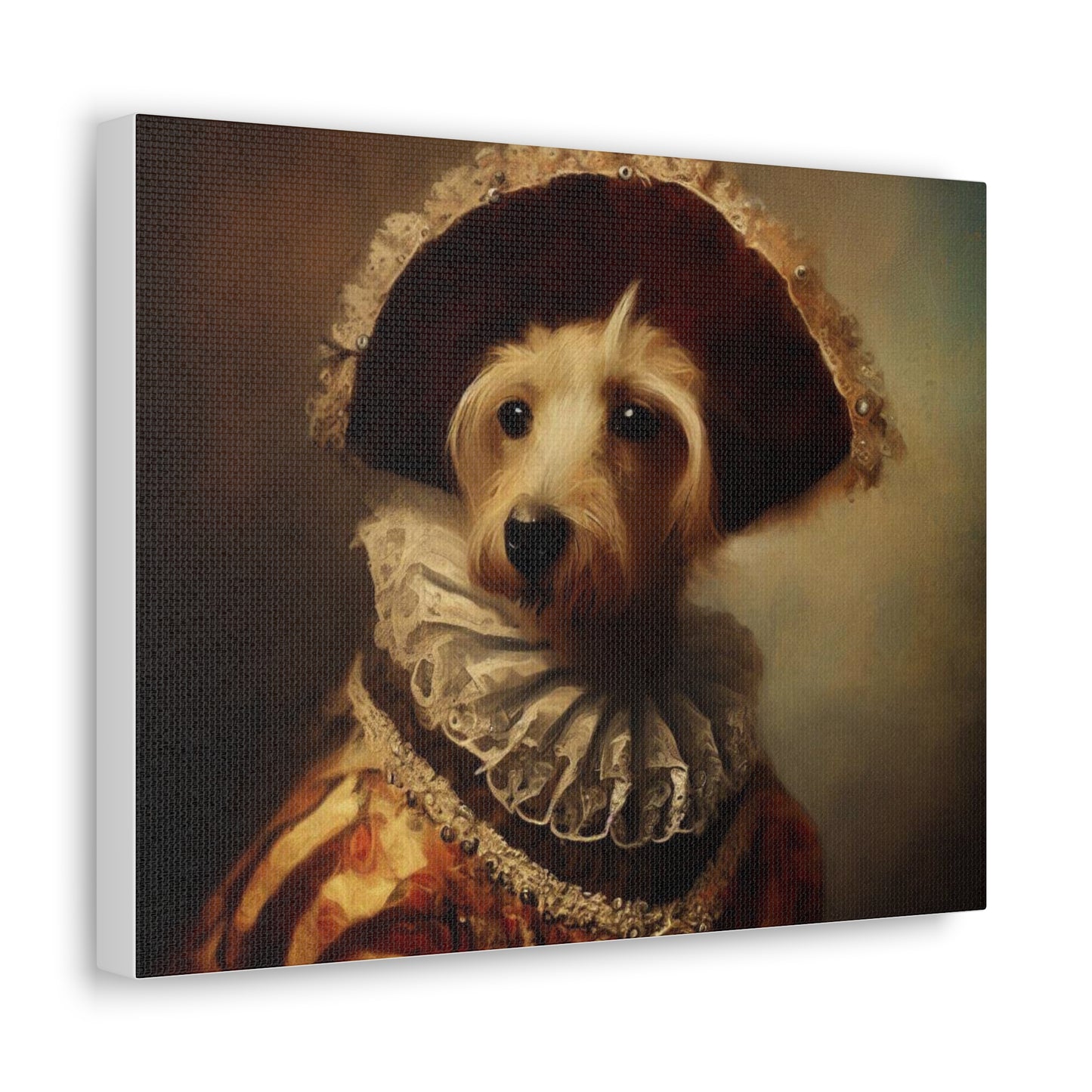 Fancy Dog, Canvas Dog Art, Dog Wall Art, Canine Canvas Art,Canvas Gallery Wraps, Pet Art, King Dog - SaviTraviDesigns