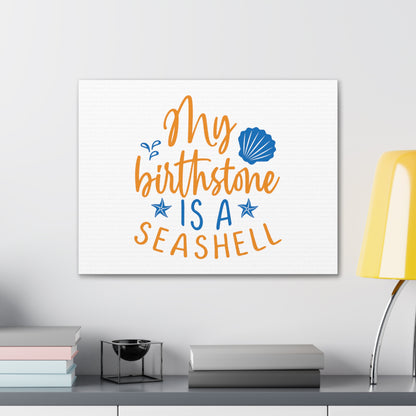 My Birthstone Is A Seashell, Mermaid Wall Art, Coastal Mermaid Decor, Beach House Mermaid Signs, Nautical Mermaid Decor, Mermaid Nursery Wall Decor - SaviTraviDesigns