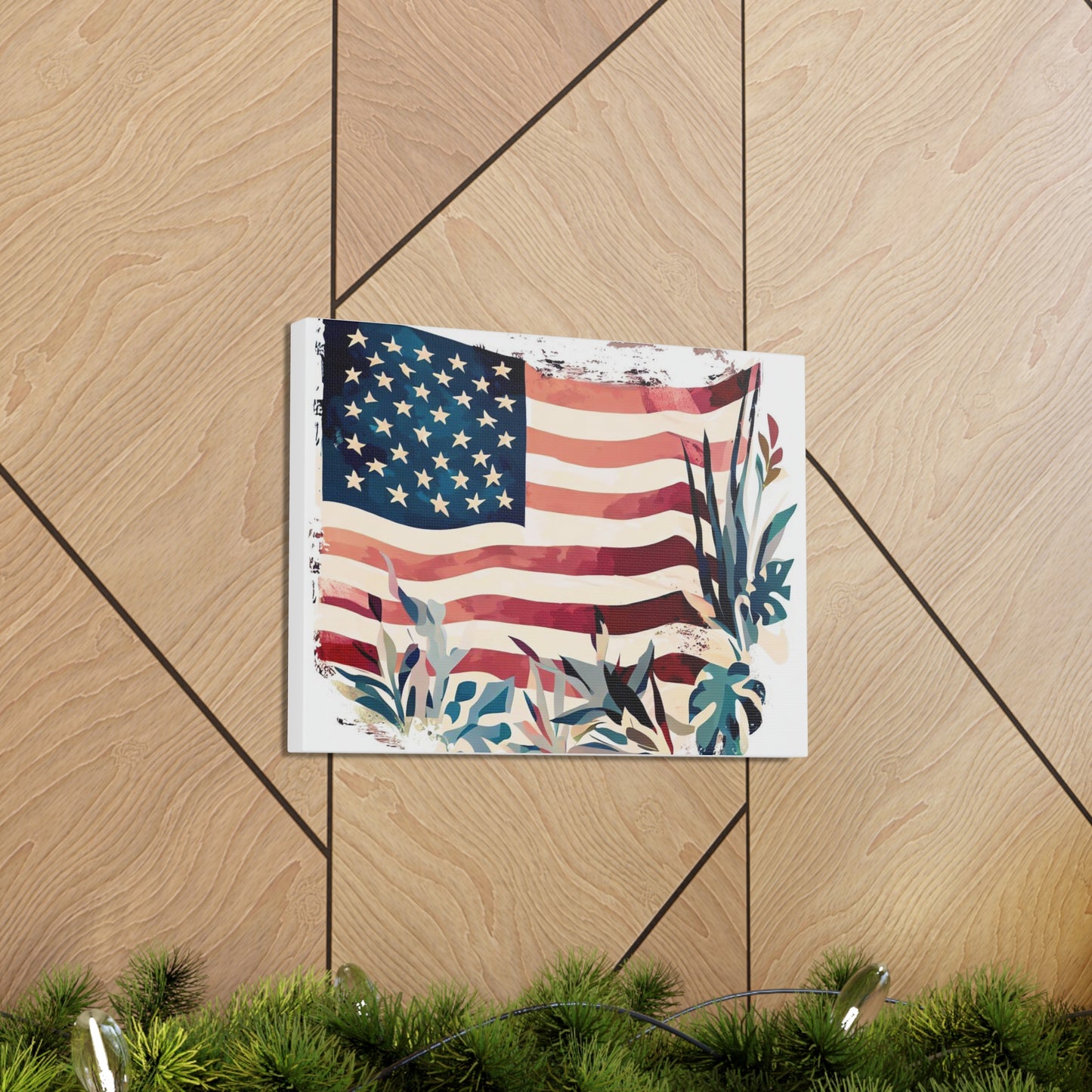 American Flag wall art, Flag wall art, Canvas Gallery Wraps - SaviTraviDesigns