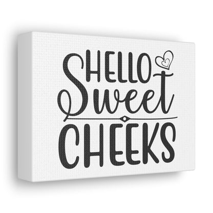 Hello Sweet Cheeks, Rustic Bathroom Decor, Farmhouse Bathroom Signs, Modern Bathroom Wall Decor, Funny Bathroom Signs, Bathroom Wall Art Ideas - SaviTraviDesigns