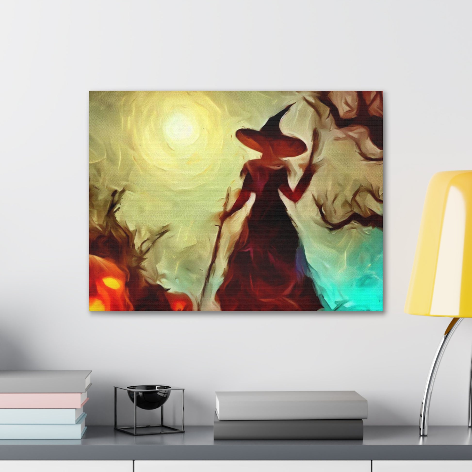 Halloween art, Witch canvas prints, Scary Halloween decor, Halloween home decor, Halloween wall, Gothic wall decor, Canvas Gallery Wraps - SaviTraviDesigns