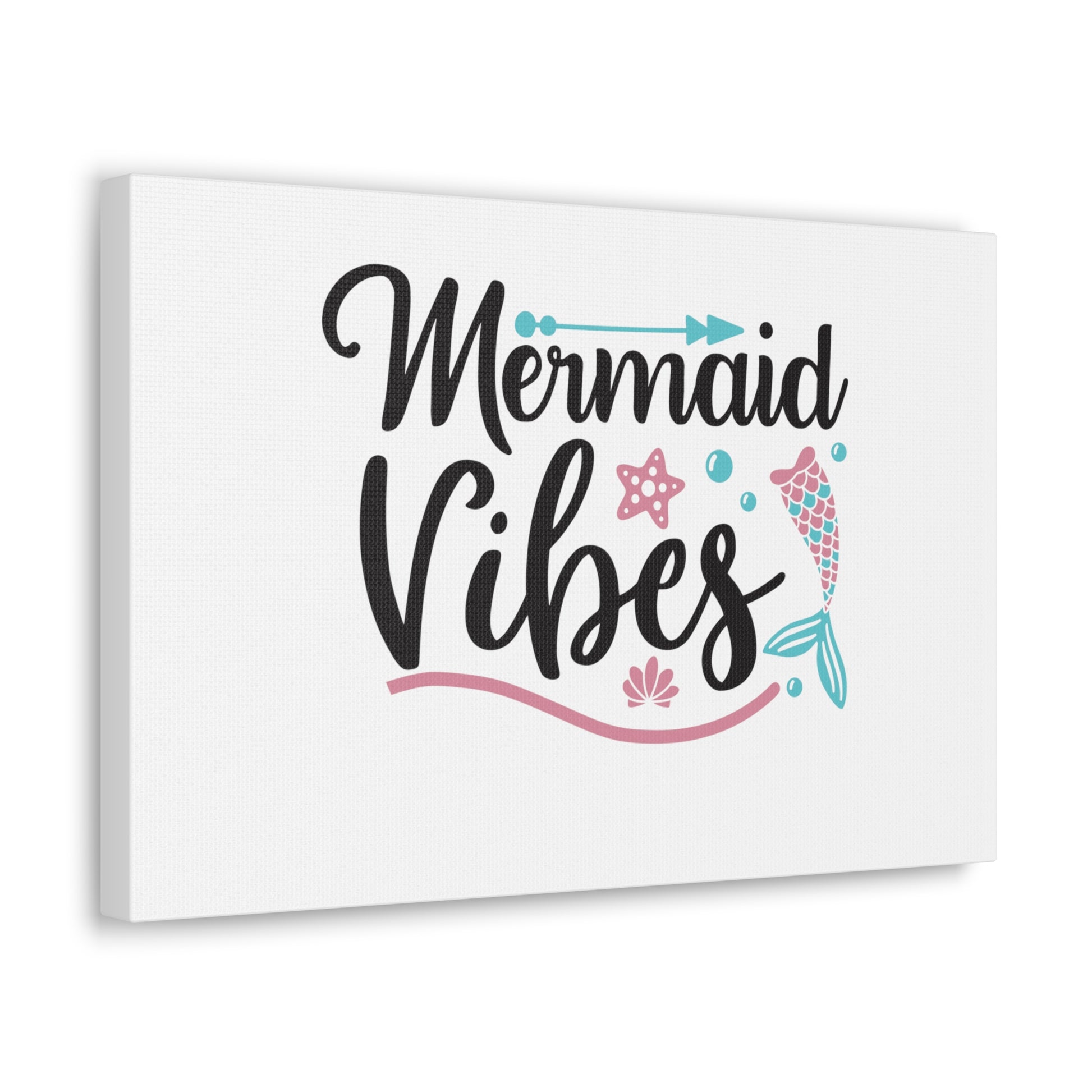 Mermaid Vibes, Mermaid Wall Art, Coastal Mermaid Decor, Beach House Mermaid Signs, Nautical Mermaid Decor, Mermaid Nursery Wall Decor - SaviTraviDesigns