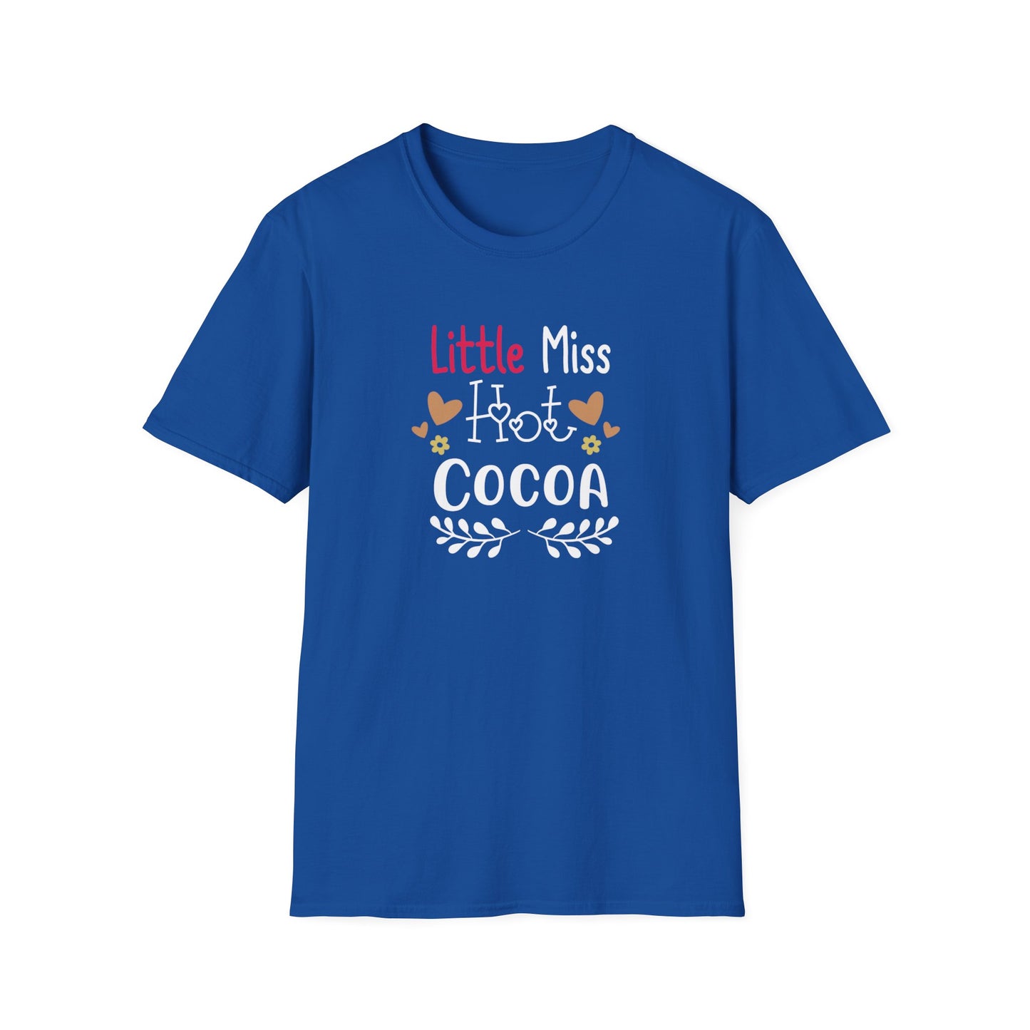 Little Miss Hot Cocoa Novelty Graphic Shirt Royal