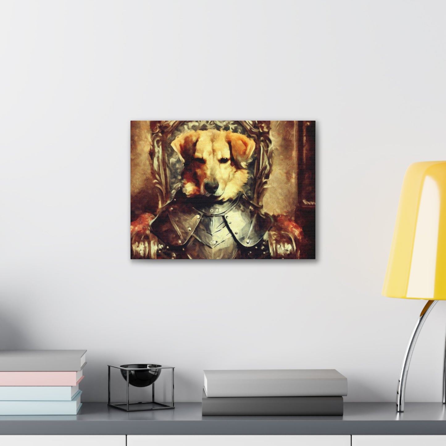 Fancy Dog, Canvas Dog Art, Dog Wall Art, Canine Canvas Art, Canvas Gallery Wraps