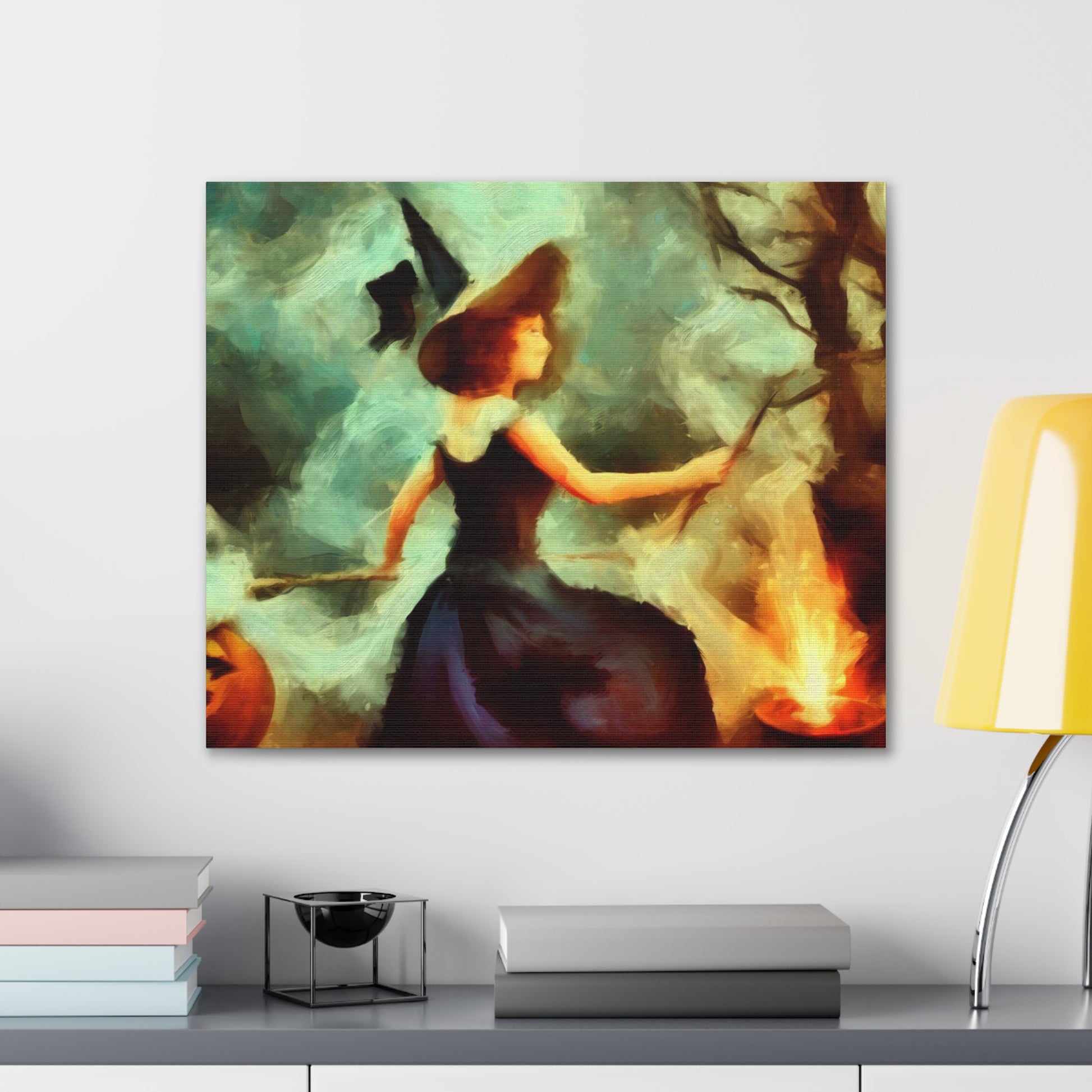 Halloween art, Witch canvas prints, Scary Halloween decor, Halloween home decor, Halloween wall, Gothic wall decor, Canvas Gallery Wraps - SaviTraviDesigns