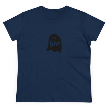 Boo Shirt, Cute Ghost, Halloween Graphic Shirts, Spooky Halloween Shirts, Scary Halloween Shirt Designs, Cute Halloween Graphic Tees, Funny Halloween Shirt Ideas Navy