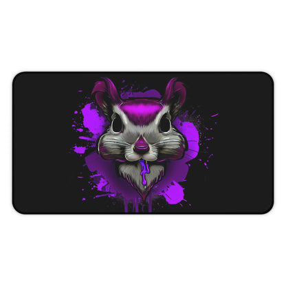 Graffiti mouse pad, Squirrel mouse pad, Urban Art Desk Mat, purple - SaviTraviDesigns