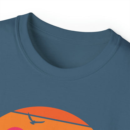 Sunset Camping Silhouette | Hiking & Camping Tee | Nature-Inspired Outdoor Apparel