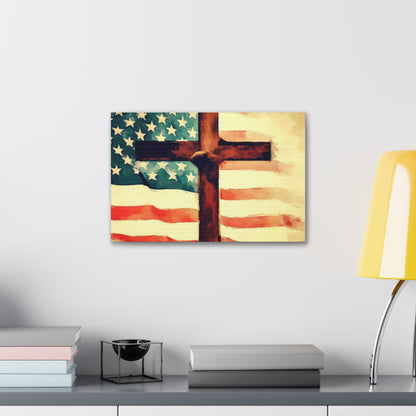 Christian wall art, Flag wall art, Canvas Gallery Wraps - SaviTraviDesigns