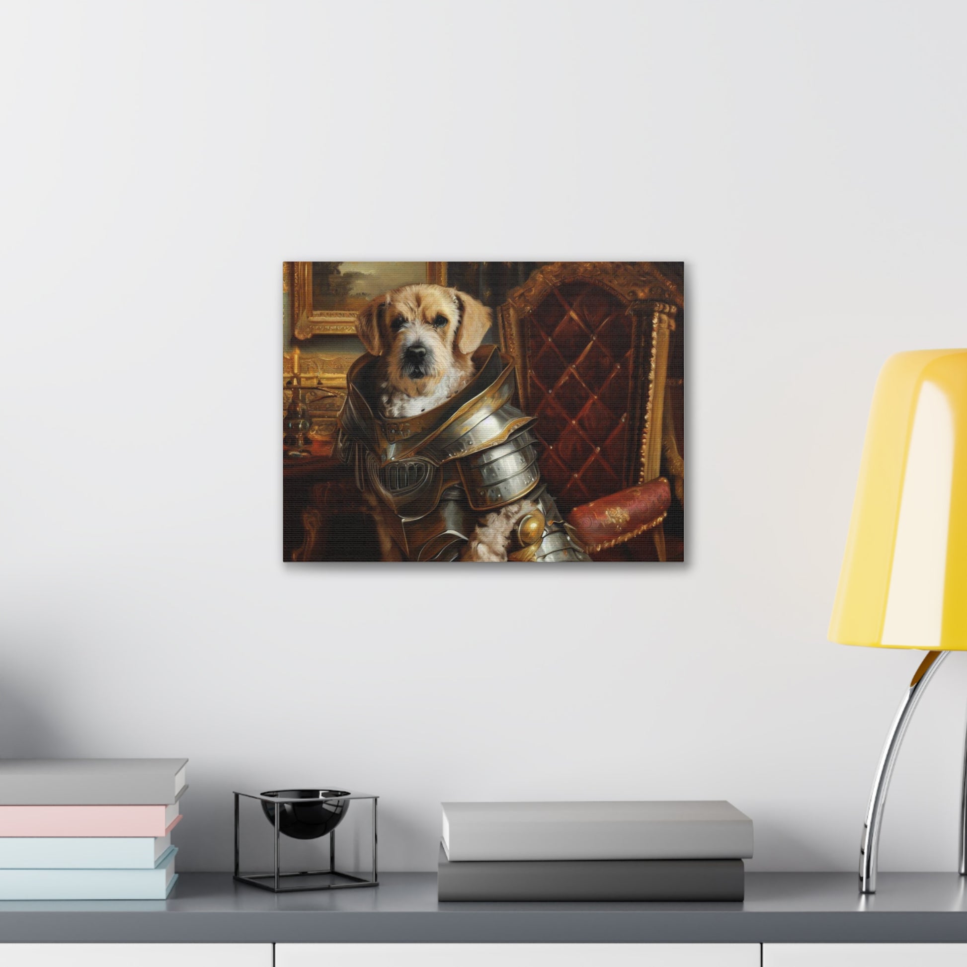 Fancy Dog, Canvas Dog Art, Dog Wall Art, Canine Canvas Art, Canvas Gallery Wraps