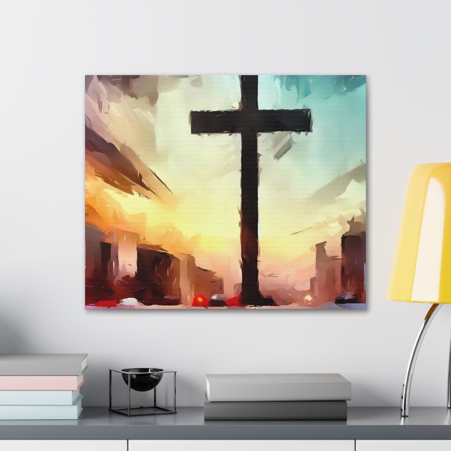 Christian wall art, Cross wall art, City art, Canvas Gallery Wraps - SaviTraviDesigns