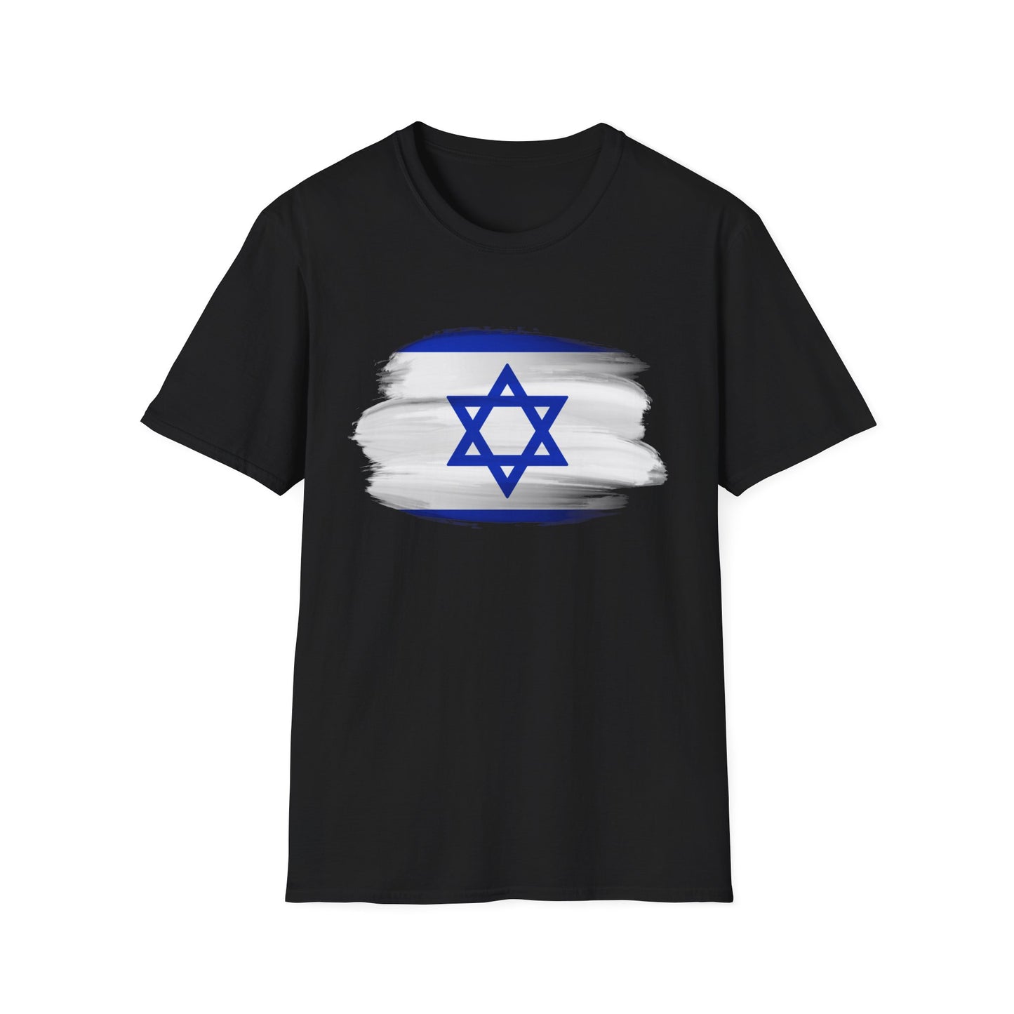 Israel Flag Graphic Tee Shirt Black