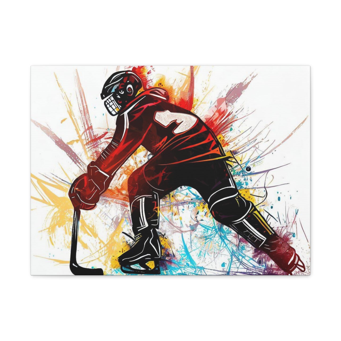 Graffiti Hockey Player, Graffiti art prints, Street art canvas, Urban art decor, Graffiti-style wall art, Graffiti canvas prints, Street art posters - SaviTraviDesigns