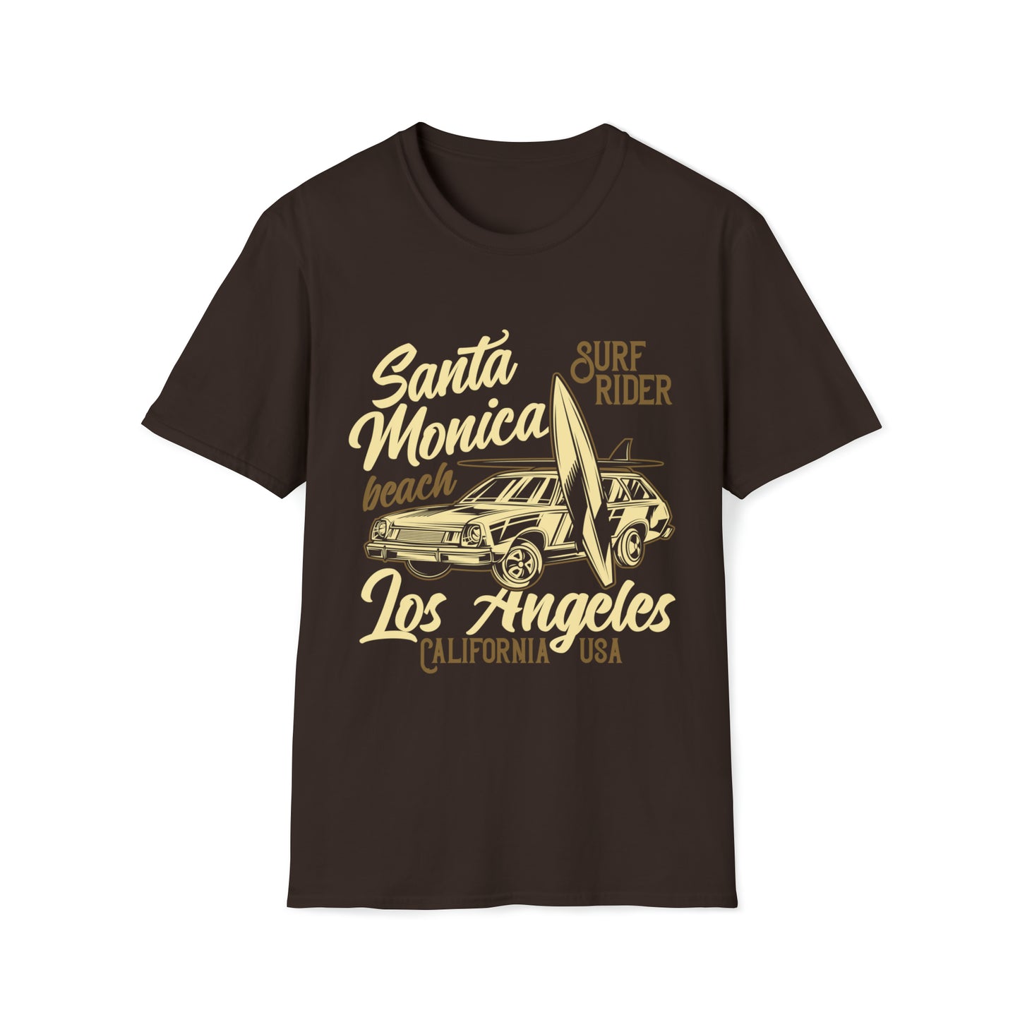 Santa Monica Beach Surf Rider |Beach Life Clothing | Ocean Vibes Apparel Dark Chocolate