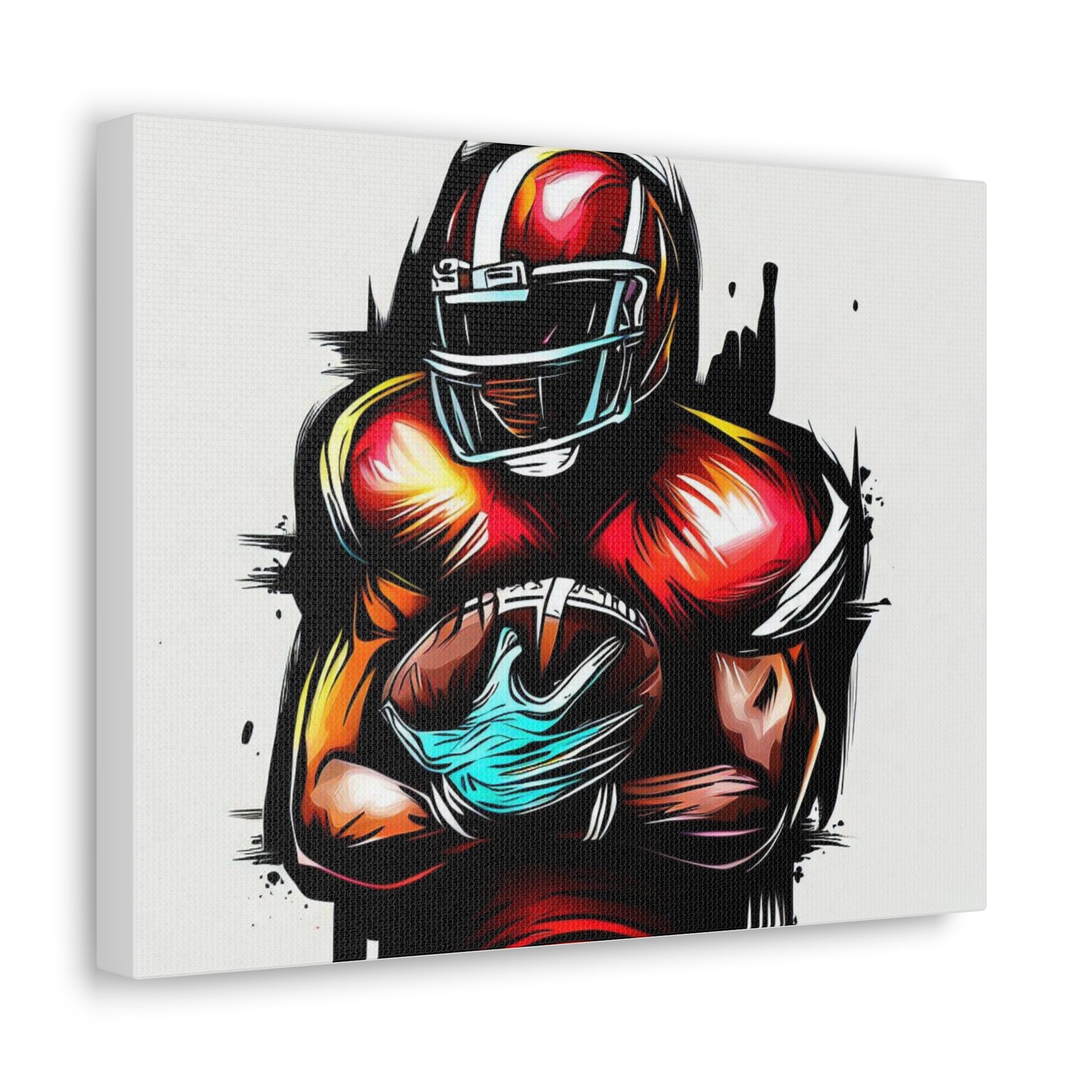 Football Player, Graffiti art prints, Street art canvas, Urban art decor, Graffiti-style wall art, Graffiti canvas prints, Street art posters - SaviTraviDesigns