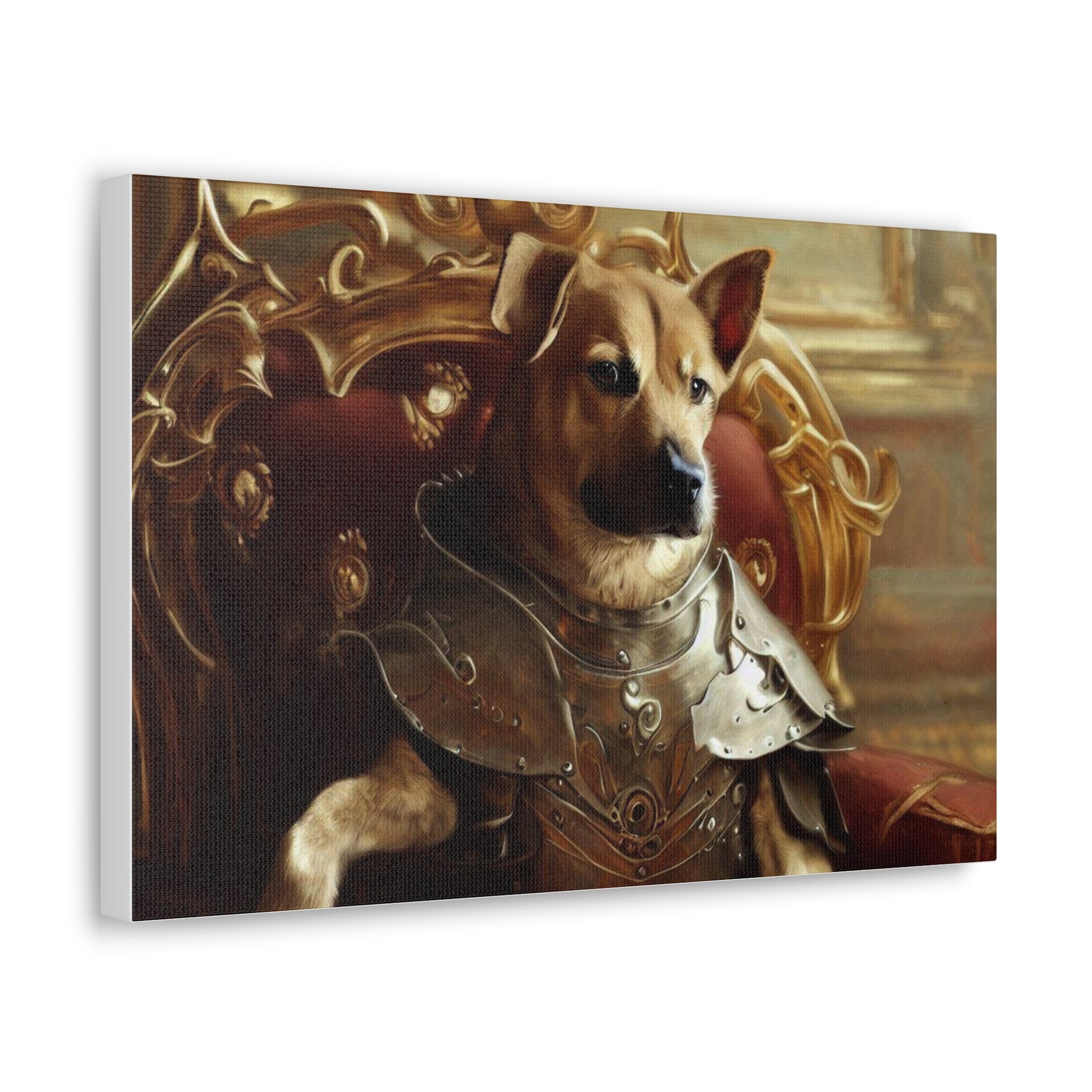 Fancy Dog, Canvas Dog Art, Dog Wall Art, Canine Canvas ArtCanvas Gallery Wraps - SaviTraviDesigns