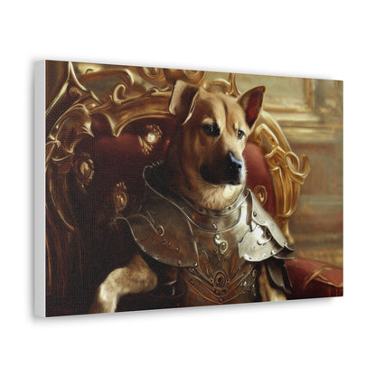 Fancy Dog, Canvas Dog Art, Dog Wall Art, Canine Canvas ArtCanvas Gallery Wraps - SaviTraviDesigns