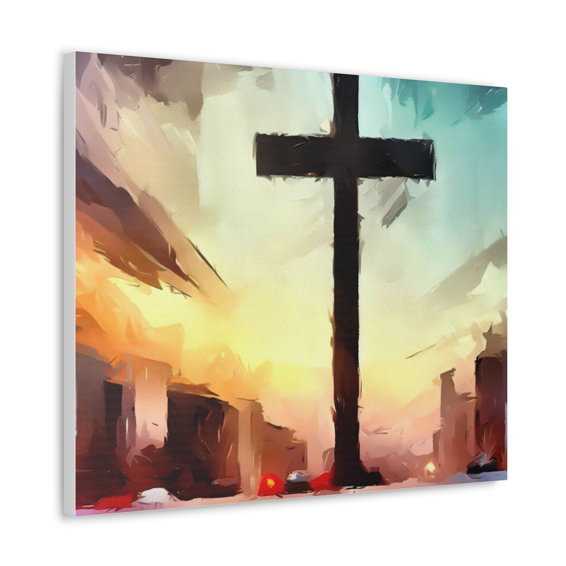 Christian wall art, Cross wall art, City art, Canvas Gallery Wraps - SaviTraviDesigns