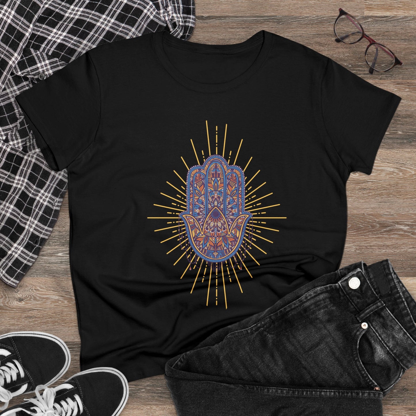 Meditation T-Shirts, Yoga Graphic Tees, Mindfulness Apparel, Zen T-Shirts, Spiritual Shirts, Chakra Tees, Womens T-Shirt Black