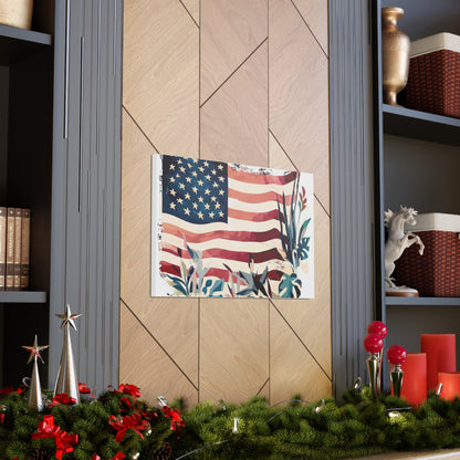 American Flag wall art, Flag wall art, Canvas Gallery Wraps - SaviTraviDesigns