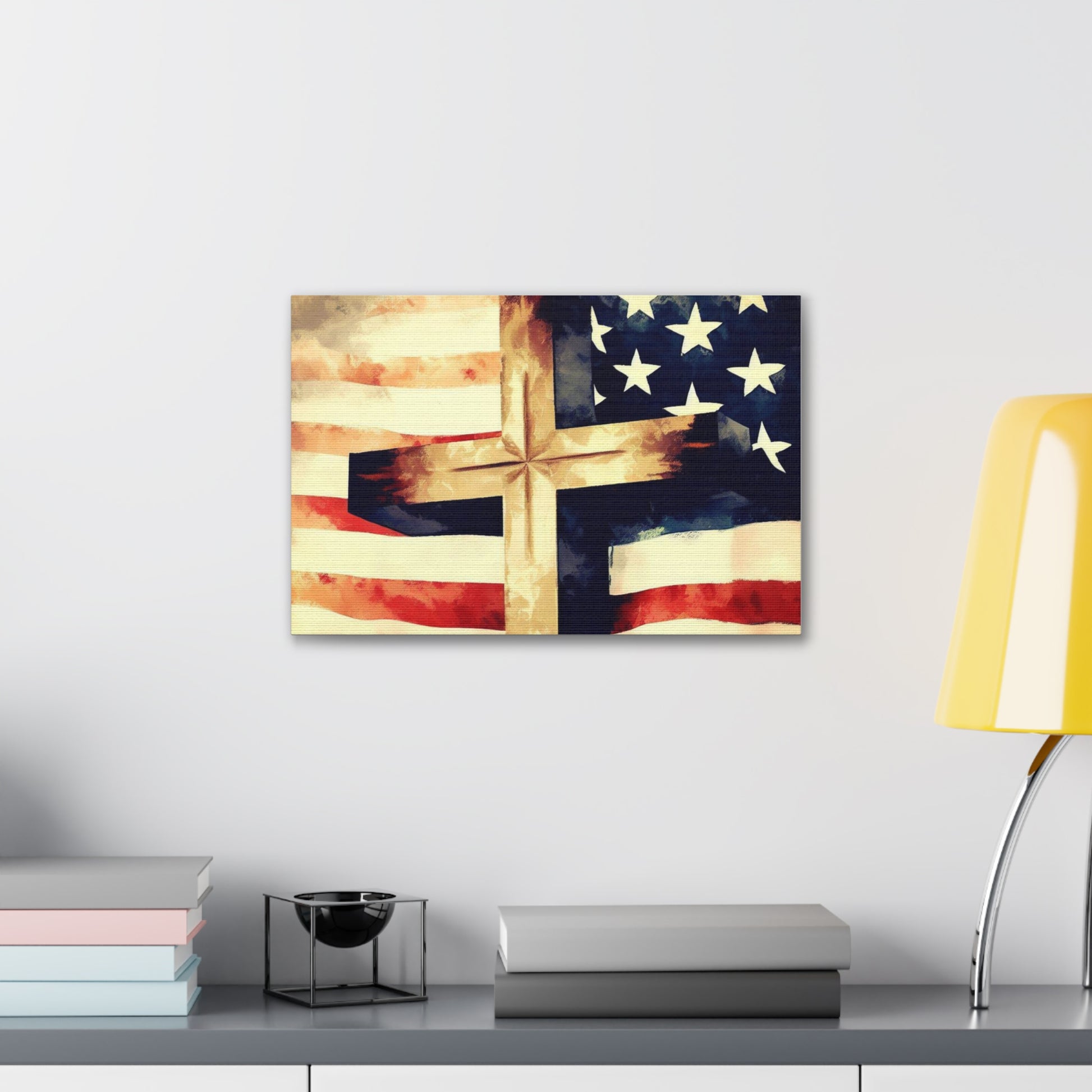 Christian wall art, Flag wall art, Canvas Gallery Wraps - SaviTraviDesigns