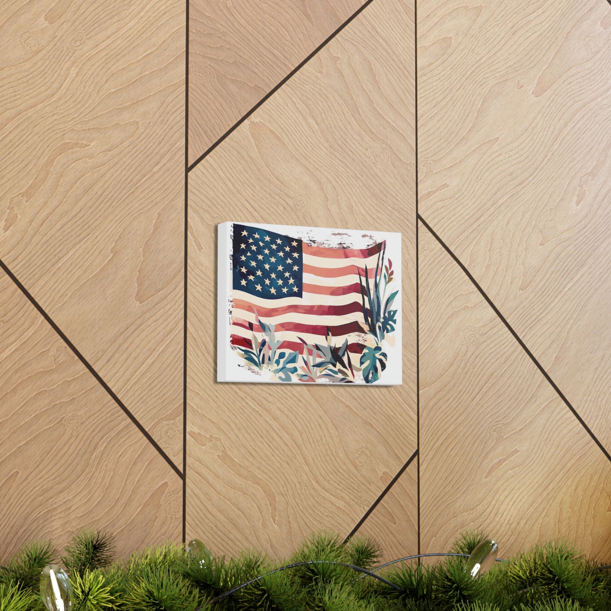 American Flag wall art, Flag wall art, Canvas Gallery Wraps - SaviTraviDesigns