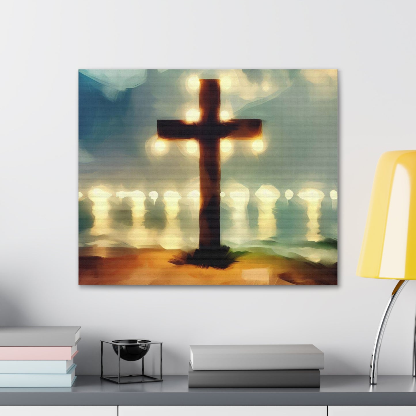 Christian wall art, Cross wall art, Beach art, Canvas Gallery Wrap - SaviTraviDesigns