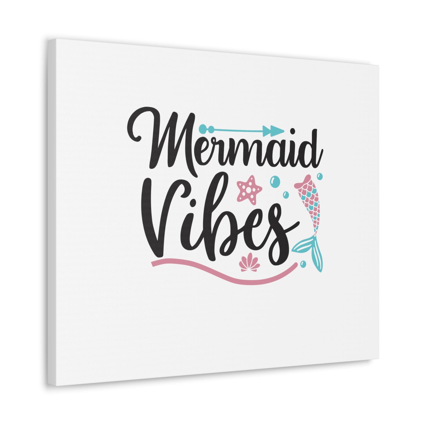 Mermaid Vibes, Mermaid Wall Art, Coastal Mermaid Decor, Beach House Mermaid Signs, Nautical Mermaid Decor, Mermaid Nursery Wall Decor - SaviTraviDesigns