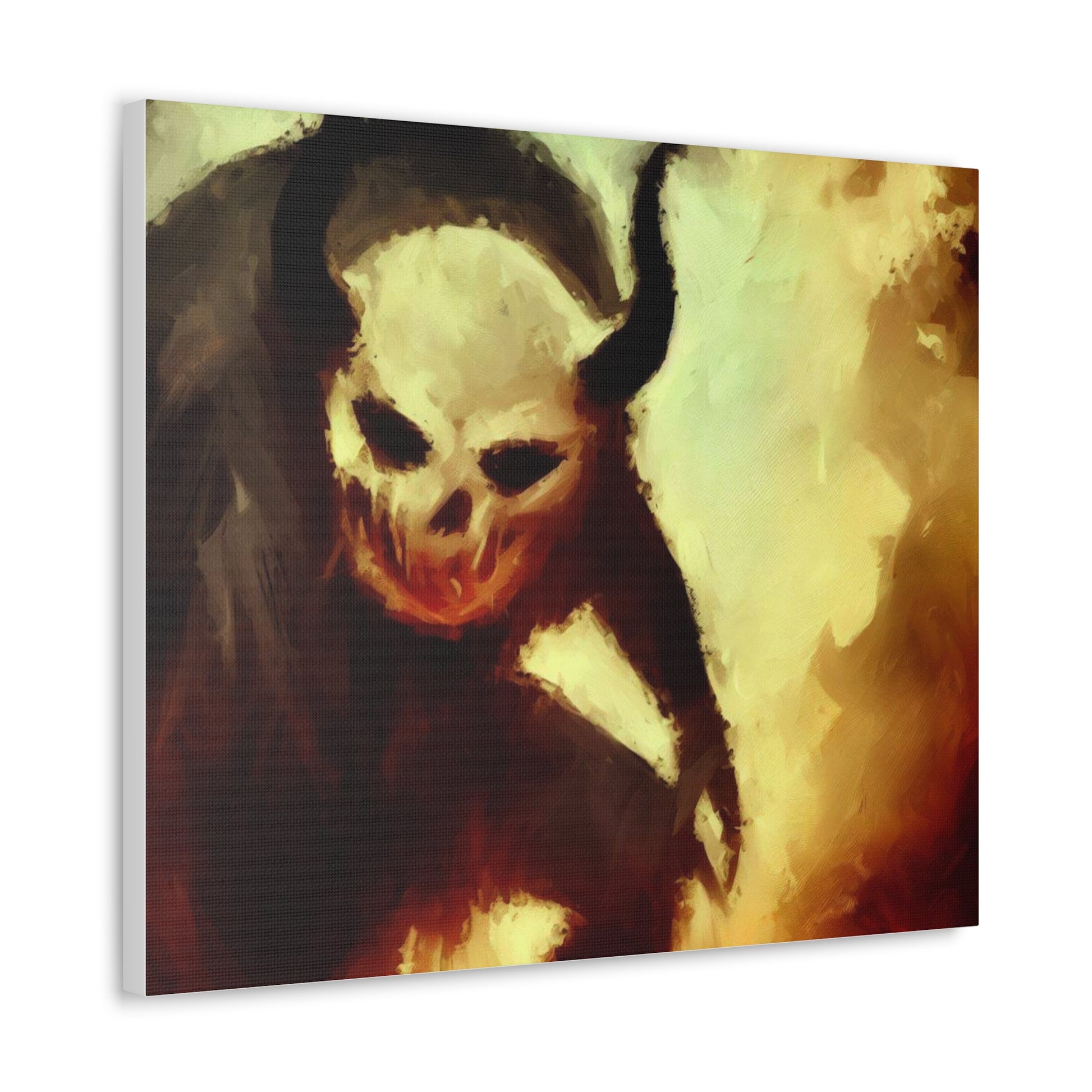 Halloween art, Demon canvas prints, Scary Halloween decor, Halloween home decor, Halloween wall, Gothic wall decor, Canvas Gallery Wraps - SaviTraviDesigns