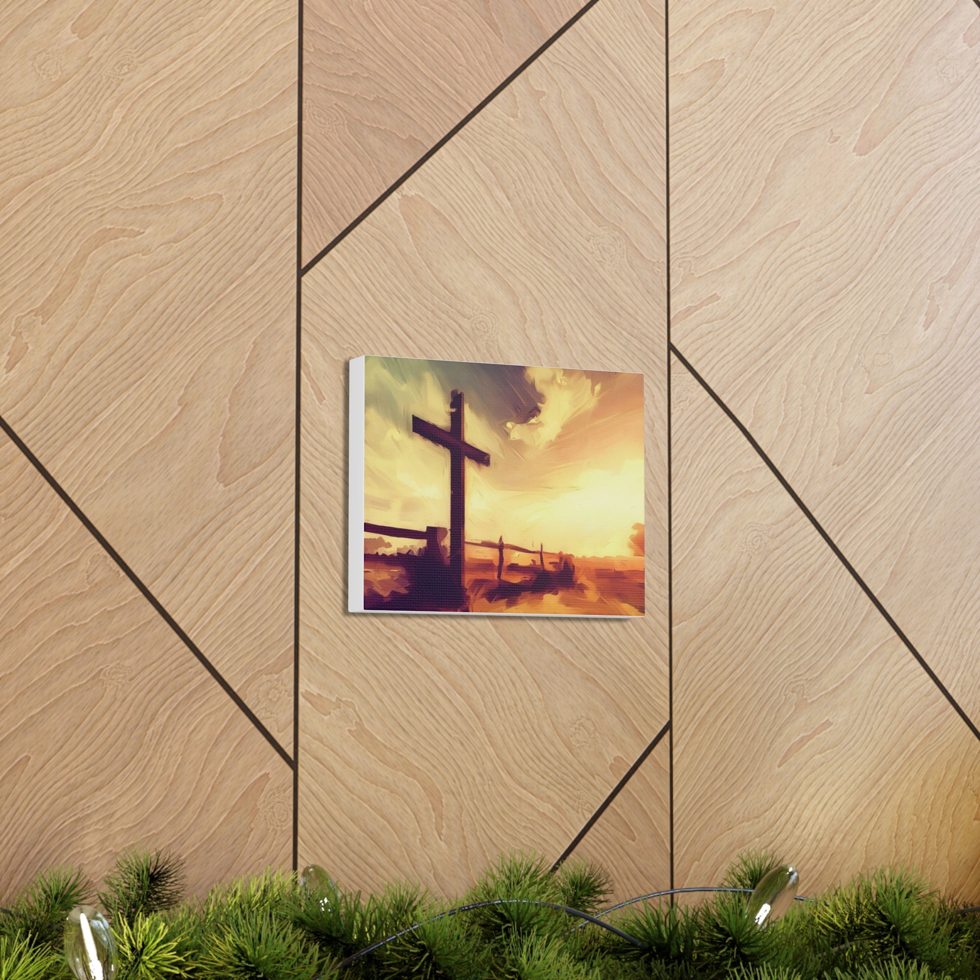 Christian wall art, Cross wall art, Country art, farm art, Canvas Gallery Wraps - SaviTraviDesigns