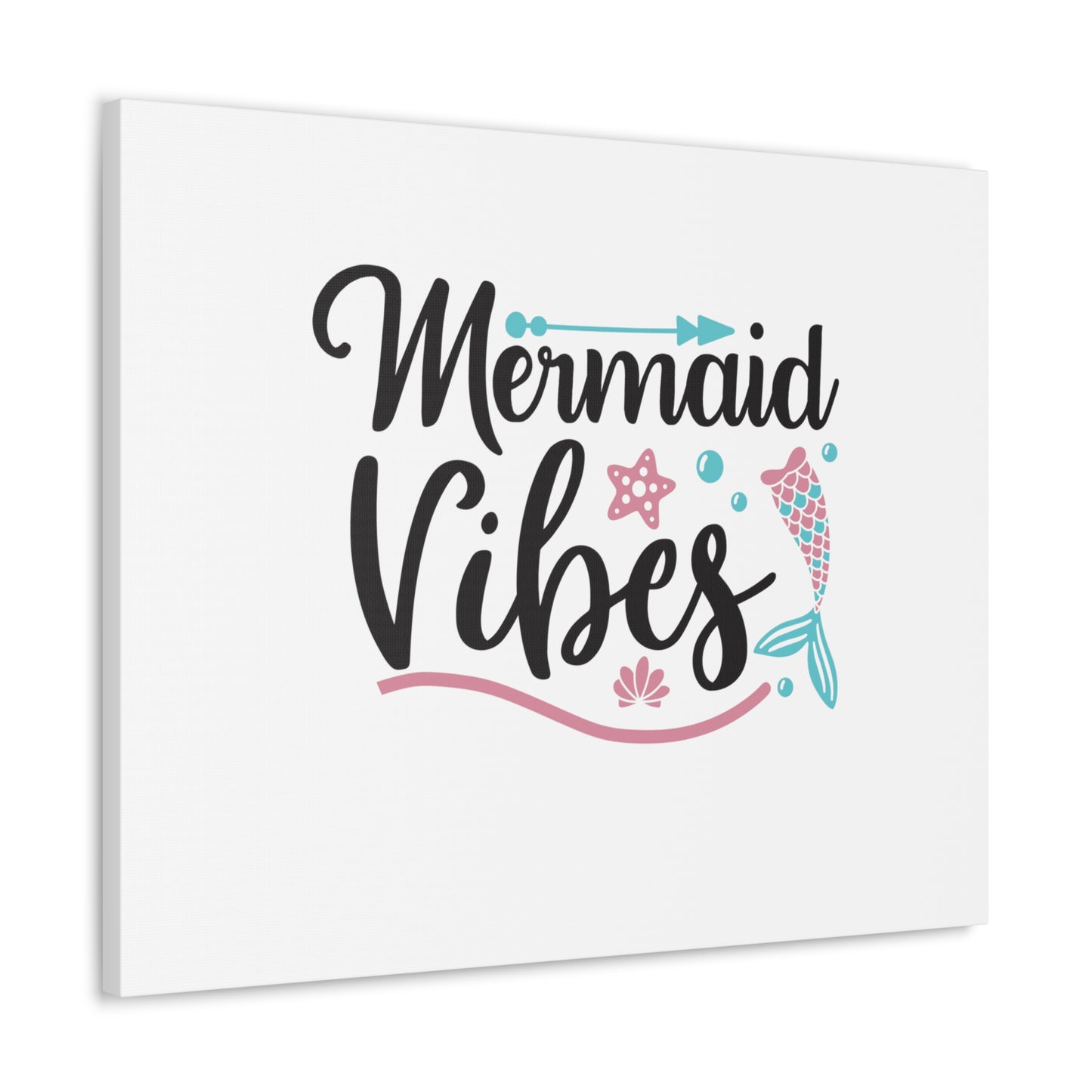 Mermaid Vibes, Mermaid Wall Art, Coastal Mermaid Decor, Beach House Mermaid Signs, Nautical Mermaid Decor, Mermaid Nursery Wall Decor - SaviTraviDesigns