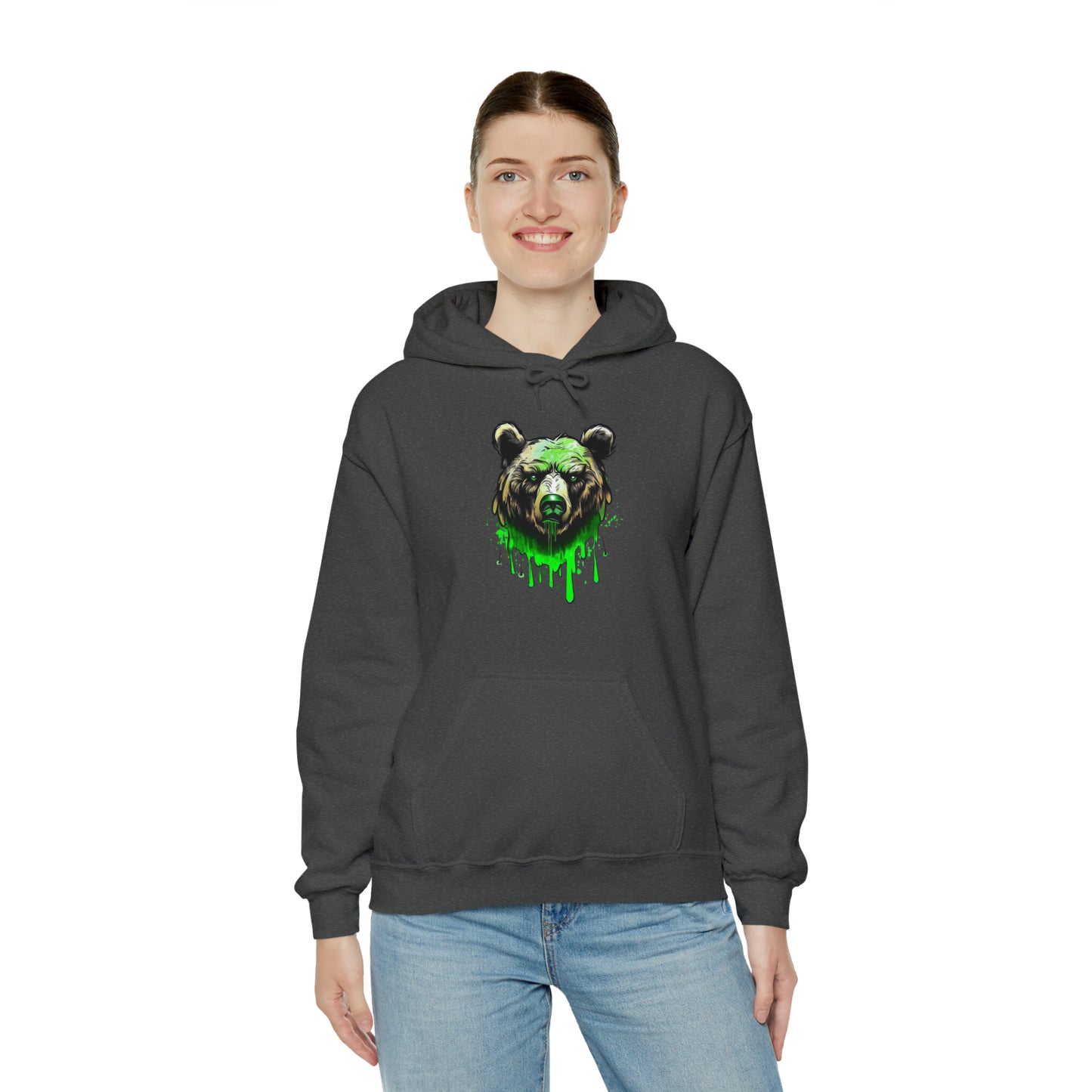 Bear Hoodie, Graffiti Graphic Shirt, Street Art, Urban Art, Unisex Hooded Sweatshirt