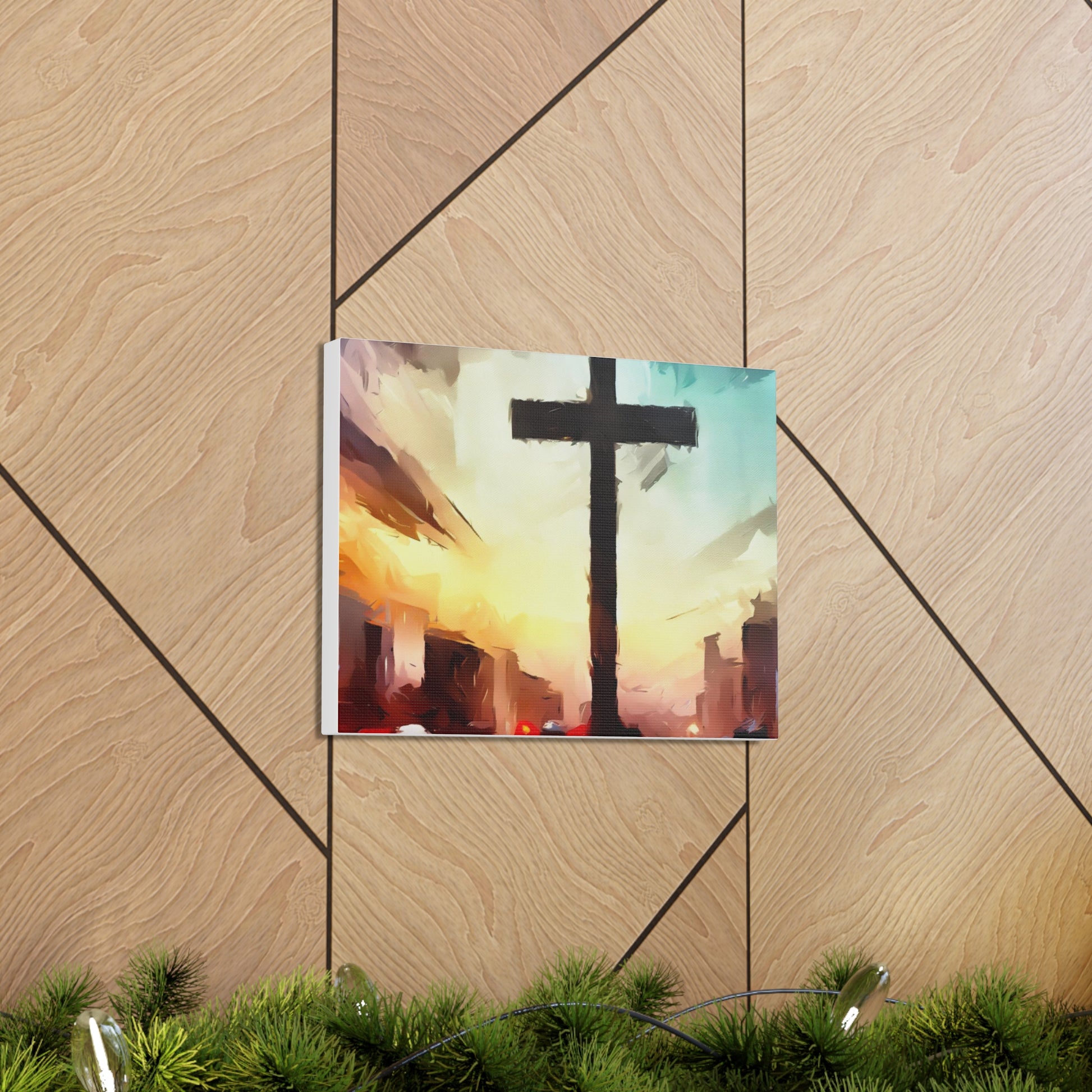 Christian wall art, Cross wall art, City art, Canvas Gallery Wraps - SaviTraviDesigns