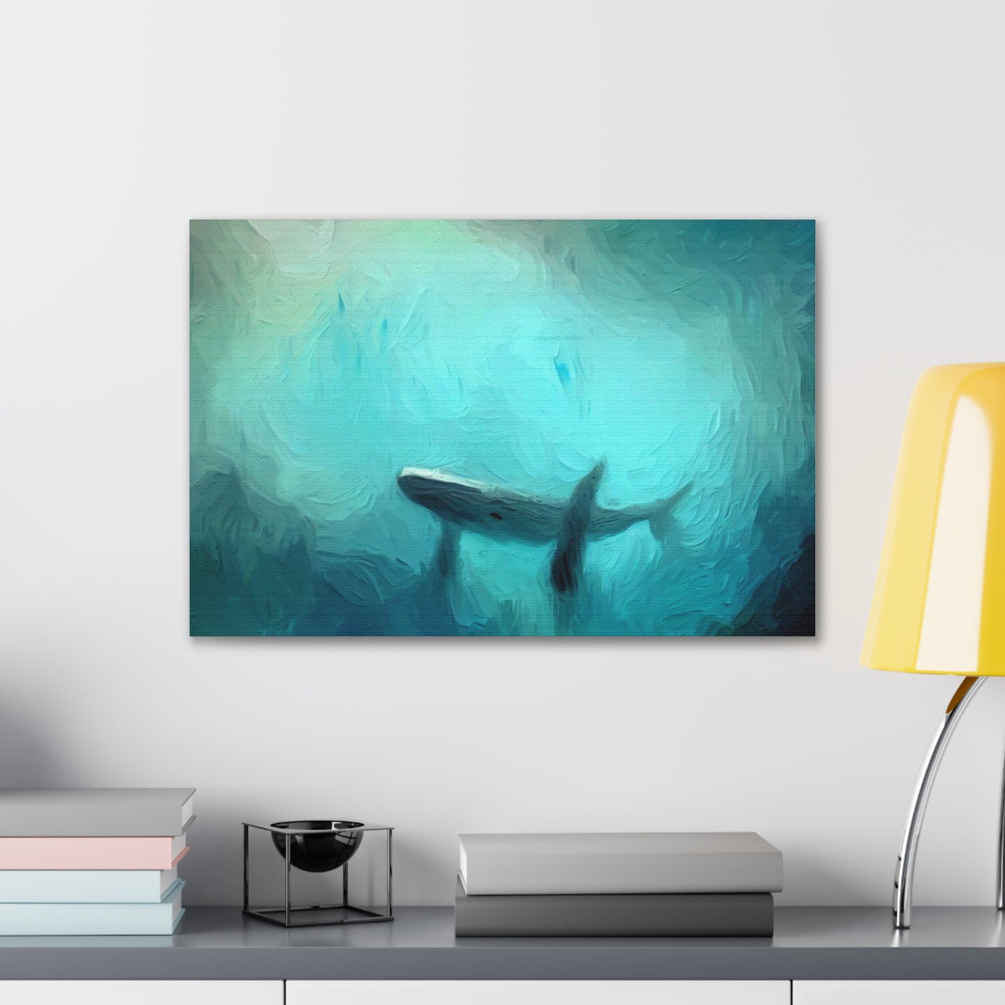 Giant Whale Oil Painting Canvas