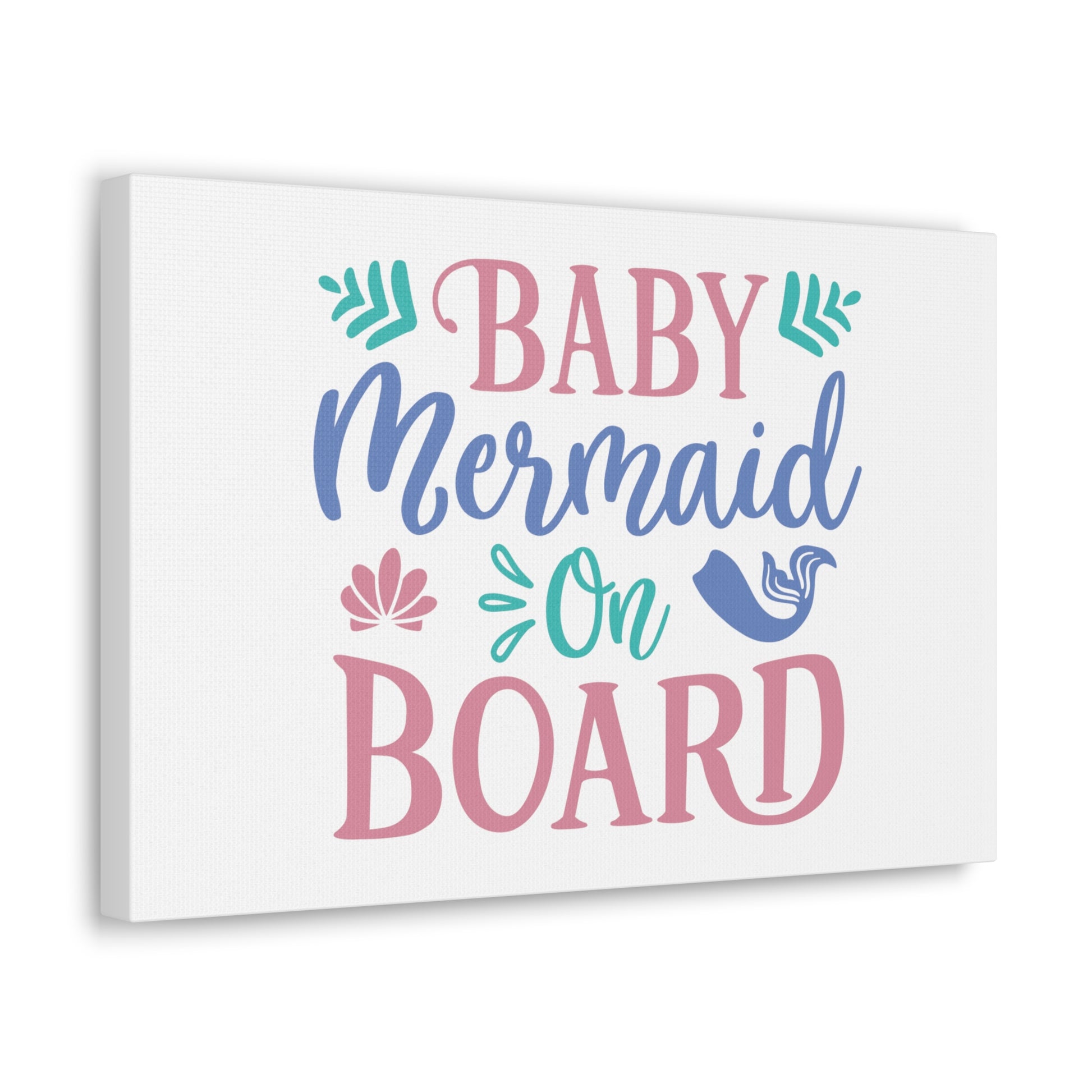 Baby Mermaid On Board, Mermaid Wall Art, Coastal Mermaid Decor, Beach House Mermaid Signs, Nautical Mermaid Decor, Mermaid Nursery Wall Decor - SaviTraviDesigns