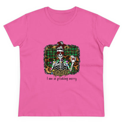 I'm So Freaking Merry, Christmas Graphic Shirts, Festive Holiday T-Shirts, Ugly Christmas Sweater Tees, Funny Christmas Shirt Designs, Cute Xmas Graphic Tees Azalea