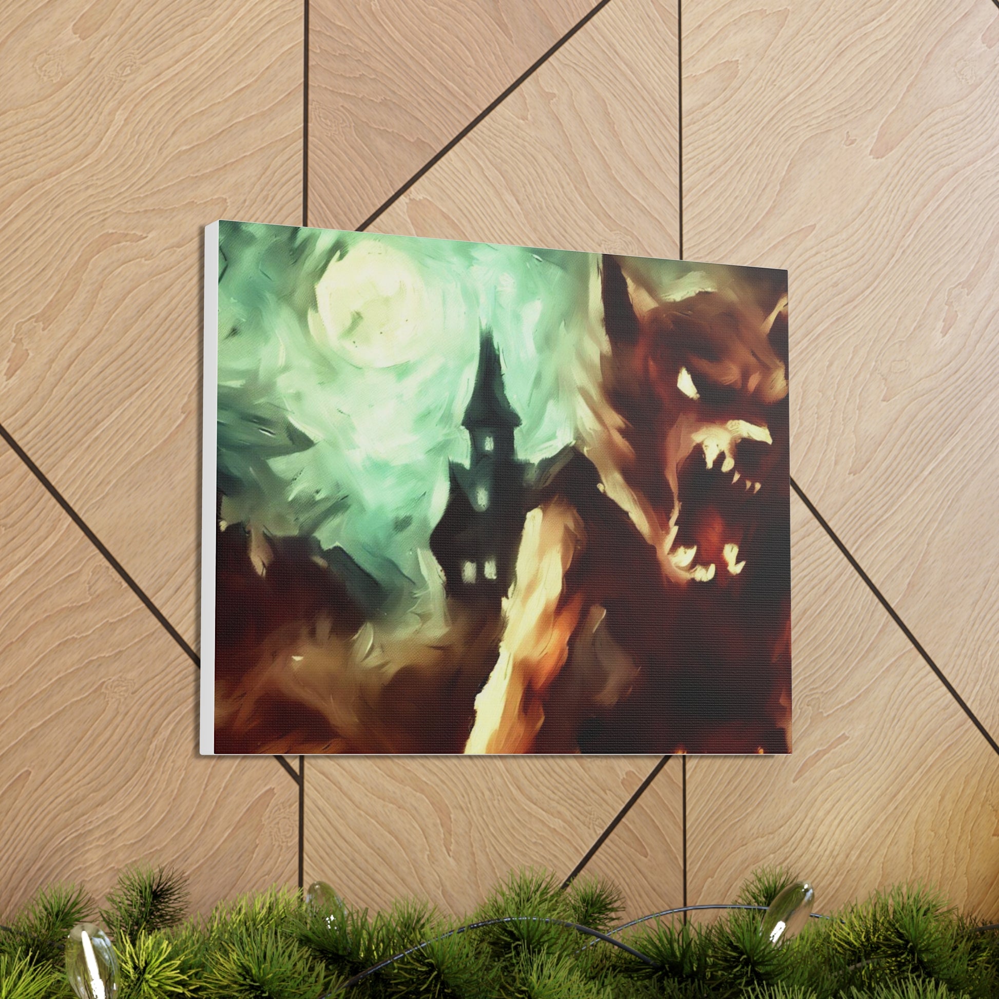 Halloween art, Werewolf canvas prints, Scary Halloween decor, Halloween home decor, Halloween wall, Gothic wall decor, Canvas Gallery Wraps - SaviTraviDesigns