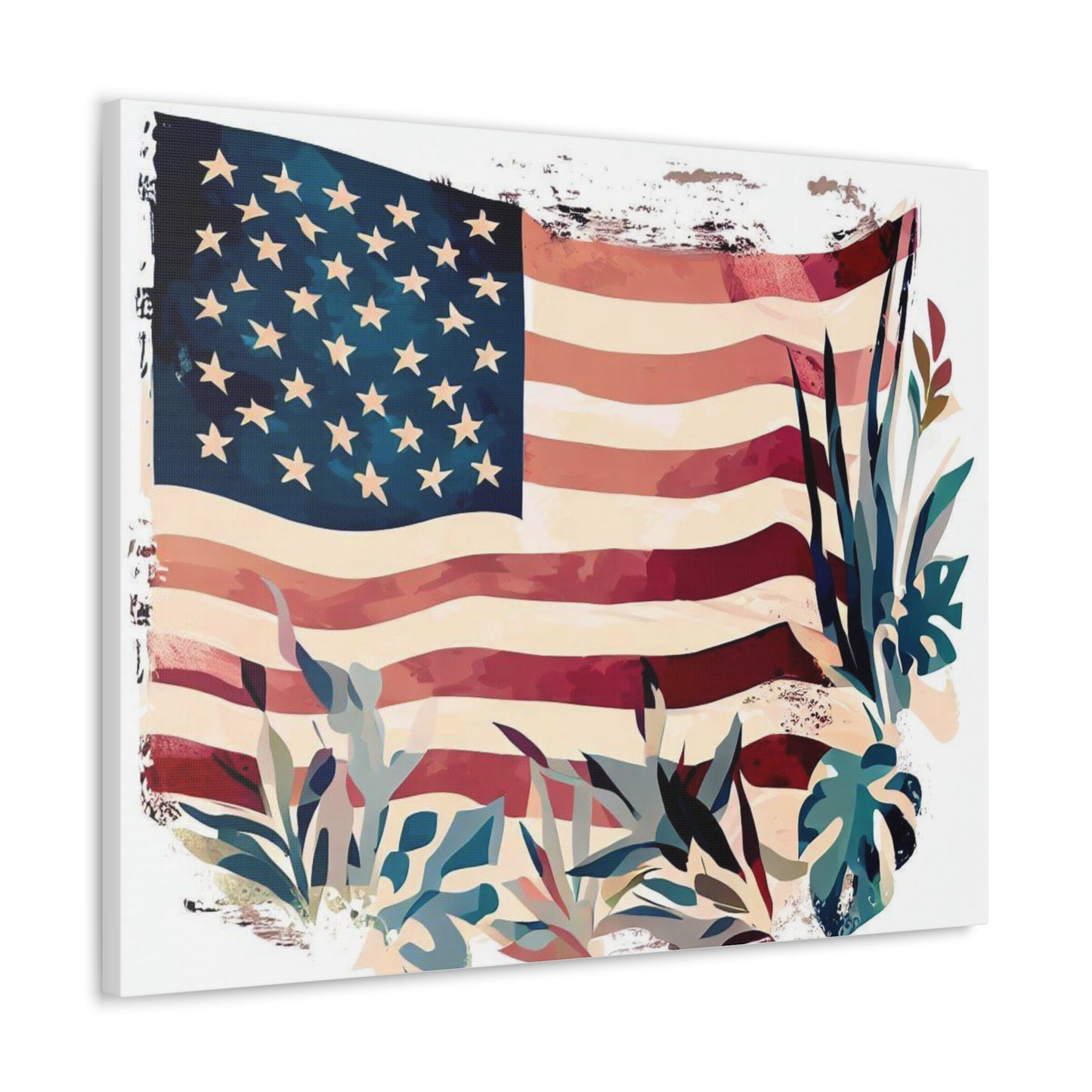 American Flag wall art, Flag wall art, Canvas Gallery Wraps - SaviTraviDesigns