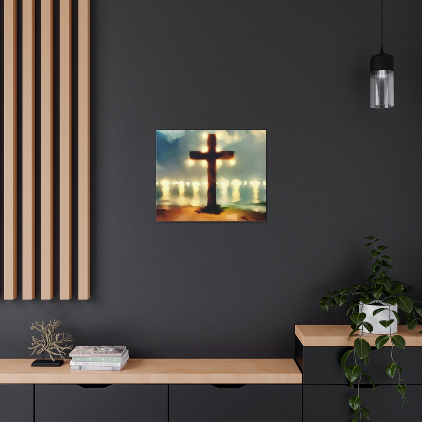 Christian wall art, Cross wall art, Beach art, Canvas Gallery Wrap - SaviTraviDesigns