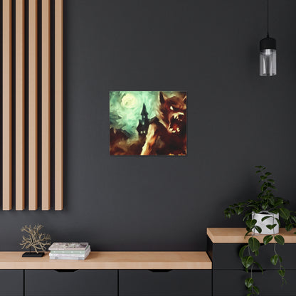 Halloween art, Werewolf canvas prints, Scary Halloween decor, Halloween home decor, Halloween wall, Gothic wall decor, Canvas Gallery Wraps - SaviTraviDesigns