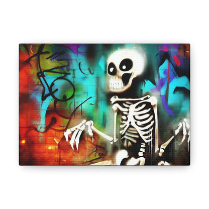 Halloween art, Skeleton canvas prints, Scary Halloween decor, Halloween home decor, Halloween wall, Gothic wall decor, Canvas Gallery Wraps - SaviTraviDesigns